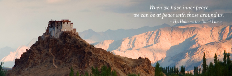 When we have inner peace, we can be at peace with those around us